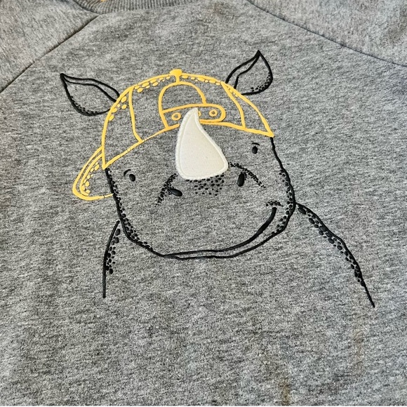 (❤️3/$30) Cute toddler long sleeve with cool Rhino - Picture 3 of 3